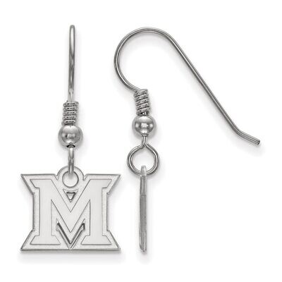 Miami University Extra Small Dangle Earring Wire Sterling Silver SS005MU, MPN: SS005MU, 886774689869