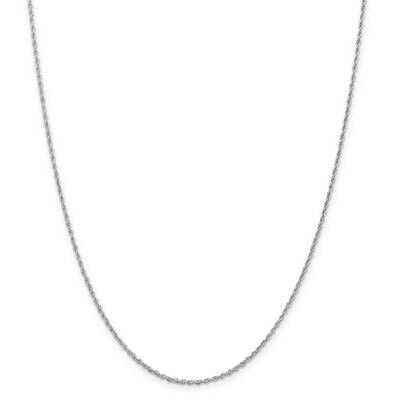 1.6mm Loose Rope Chain 22 Inch Sterling Silver QFC207-22, MPN: QFC207-22,