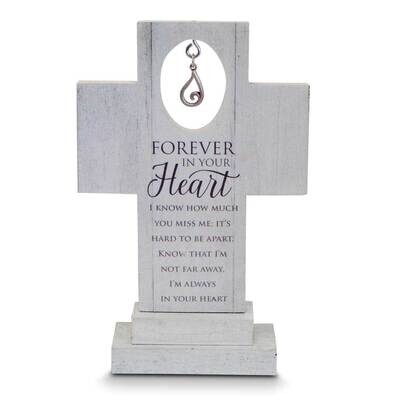 Forever In Your Heart 6 Standing Cross with Tear Charm Gift Boxed GM21176, MPN: GM21176, 7855252967…