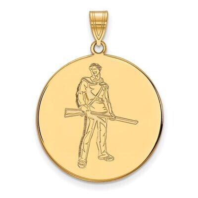 West Virginia University x-Large Disc Pendant 14k Yellow Gold 4Y058WVU, MPN: 4Y058WVU, 886774885520