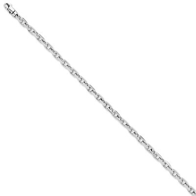 4.25mm Fancy Link Chain 8.25 Inch 14k White Gold WLK686-8.25, MPN: WLK686-8.25, 886774405964