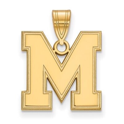 University of Memphis Medium Pendant 14k Yellow Gold 4Y025UMP, MPN: 4Y025UMP, 886774877648