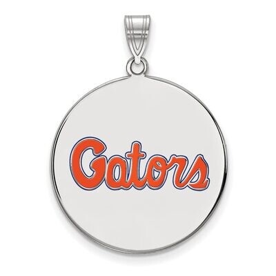 University of Florida Extra Large Enamel Disc Pendant Sterling Silver SS087UFL, MPN: SS087UFL, 8867…