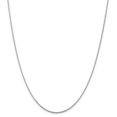1.1mm Diamond-Cut Rope Chain with 2 Inch Extender 18 Inch Sterling Silver QDC015E-18, MPN: QDC015E-…