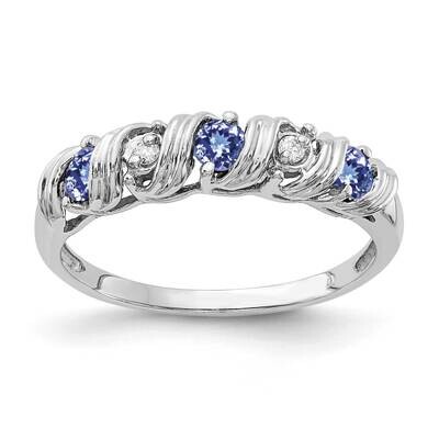 2.75mm Tanzanite Aa Diamond Ring 14k White Gold Y4719T/AA, MPN: Y4719T_AA, 883957601199