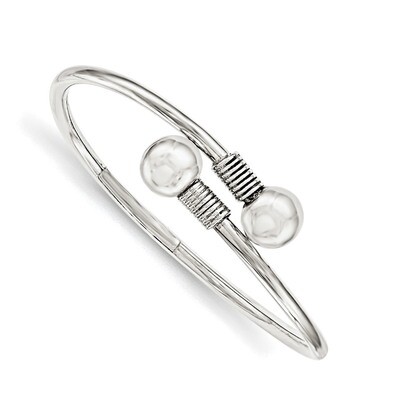 Slip-On Wrap Child&#39;S Bangle Sterling Silver Polished QB832, MPN: QB832, 191101468889