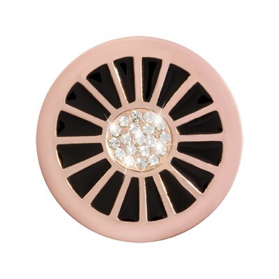 Nikki Lissoni Sparkling Wheel Rose Gold-Plated 23mm Coin C1394RGS, MPN: C1394RGS, 8718627469453