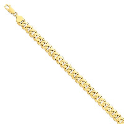8.5mm Solid Hand-Polished Fancy Link Bracelet 7 Inch 14k Gold FL442-7, MPN: FL442-7, 883957430850