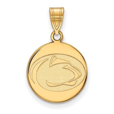 Penn State University Medium Disc Pendant Gold-plated Silver GP034PSU, MPN: GP034PSU, 886774936697