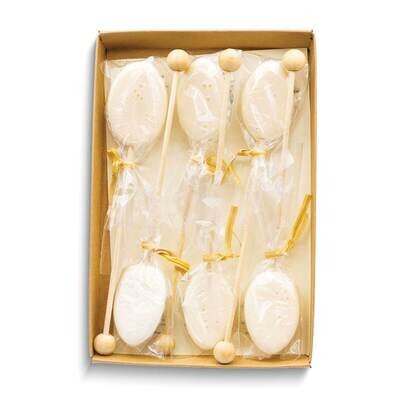 White Honey Flavored Pack of Six Drink Stirrers GM25286, MPN: GM25286, 788089157920