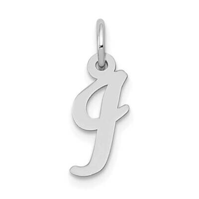 Script Initial I Charm 10k White Gold Small 10YC659I, MPN: 10YC659I,