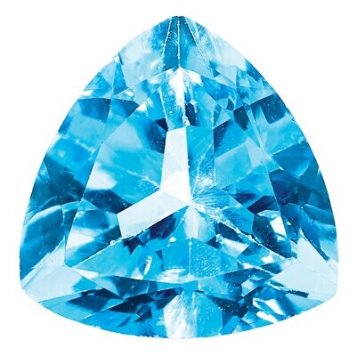 Blue Topaz 6mm Trillion AA Quality Gemstone BT-0600-TRF-AA, MPN: BT-0600-TRF-AA,