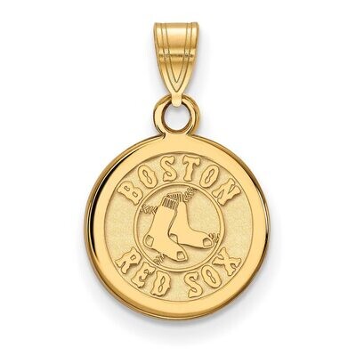 Boston Red Sox Small Disc Pendant Gold-plated Silver GP037RSO, MPN: GP037RSO, 886774938943