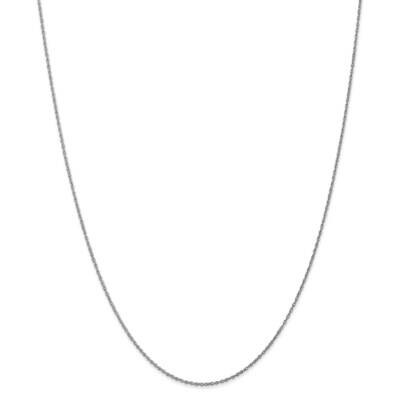 .8mm Polished Light Baby Rope Chain 9 Inch 14k White Gold PEN108-9, MPN: PEN108-9, 883957165981