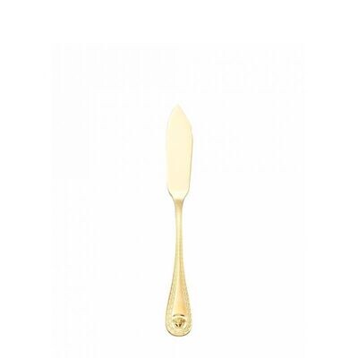 Versace Medusa Flatware Fish Knife 7 3/4 inch - Gold-Plated, MPN: 19300-120930-70037, 790955139084