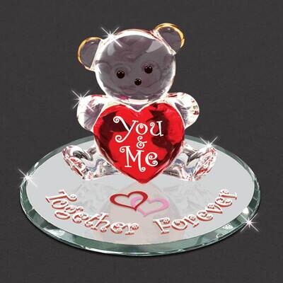 You and Me Together Forever Bear Glass Figurine GM21719, MPN: GM21719, 708873041112