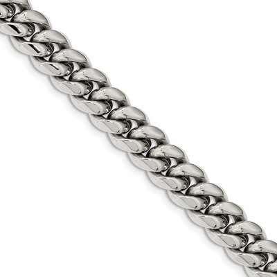 8.5 Inch Curb Chain Bracelet Stainless Steel Polished SRB2529-8.5 by Chisel, MPN: SRB2529-8.5, 1911…