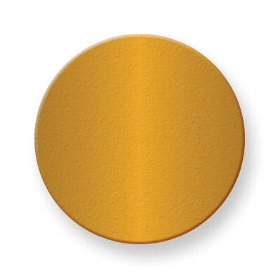 1 x 1 Round Polished Brass Plates-Sets of 6  GM3723, MPN: GM3723,