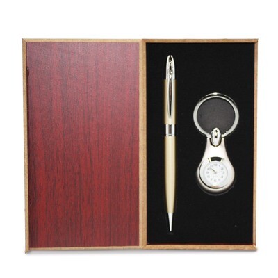 Silver-tone Engravable Watch Key Ring and Pen Gift Set GL7942, MPN: GL7942, 788089075408