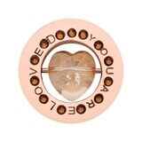 Nikki Lissoni You Are Loved with Swarovski Crystals Rose Gold-plated  23.6mm Coin C1642RGS, MPN: C1…