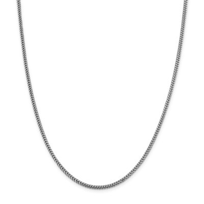 30 Inch 2.3mm Franco Chain 14k white Gold WFRA070-30, MPN: WFRA070-30, 886774585963