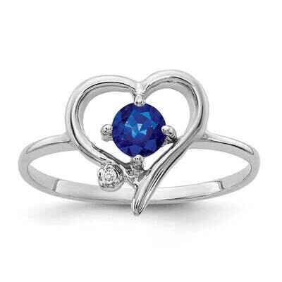 4mm Sapphire AA Diamond Ring 14k White Gold X9737S/AA, MPN: X9737S/AA, 883957639765