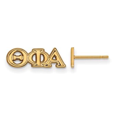 Theta Phi Alpha Extra Small Post Earrings Gold-plated Silver GP005TPA, MPN: GP005TPA, 886774901497