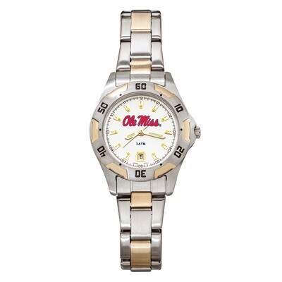 University of Miss All-Pro Women&#39;s Two-Tone Watch UMS154