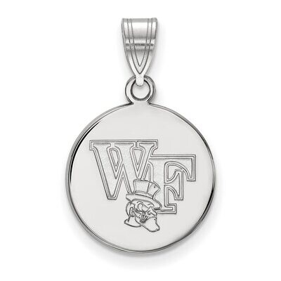 Wake Forest University Medium Disc Pendant 14k White Gold 4W067WFU, MPN: 4W067WFU, 886774853574