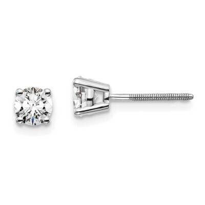 2/3Ctw Vs/Si, D E F, 4-Prong Screw Back Earrings 14k White Gold Lab Grown Diamond EM1016S-066-WLD, …