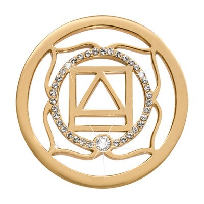 Nikki Lissoni 1St Chakra Muladhara Red Instinct Survival Security Gold-Plated 33mm Coin C1493GM, MP…