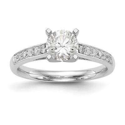 Diamond Peg Set Semi-mount Engagement Ring 14k White Gold RM2706E-018-WAA, MPN: RM2706E-018-WAA, 88…