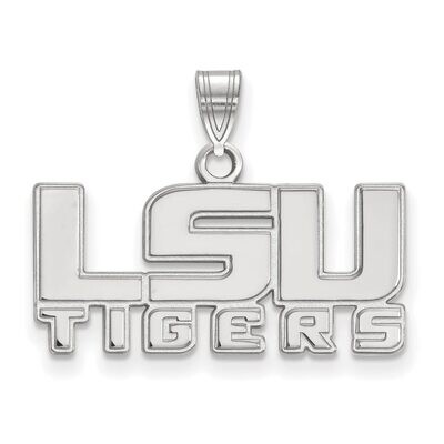 Louisiana State University Small Pendant 14k White Gold 4W042LSU, MPN: 4W042LSU, 886774848129