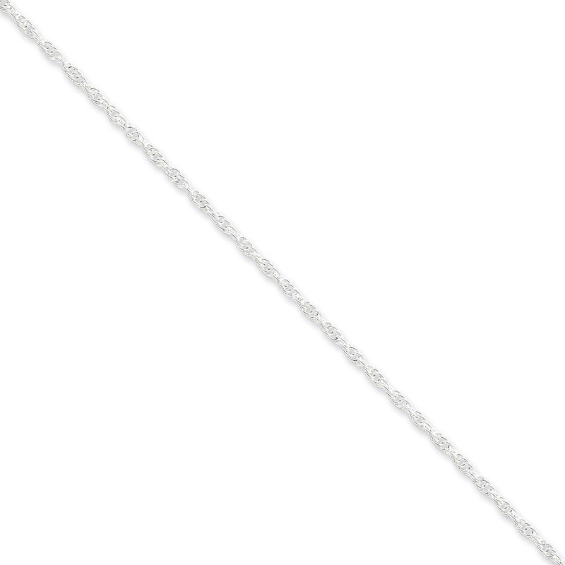 18 Inch 2 mm Loose Rope Chain Sterling Silver QFC100-18, MPN: QFC100-18, 883957941714