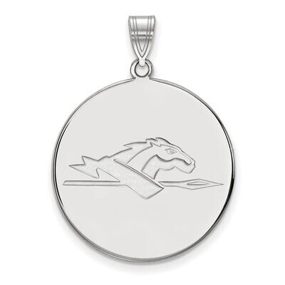 Longwood University x-Large Disc Pendant 14k White Gold 4W020LOC, MPN: 4W020LOC, 886774842684