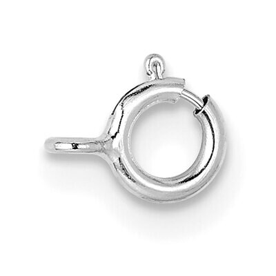 Spring Ring with Closed Ring Clasp 14k White Gold WG1717, MPN: WG1717,