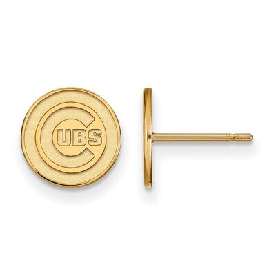 Chicago Cubs x-Small Post Earring 10k Yellow Gold 1Y006CUB, MPN: 1Y006CUB, 886774803470