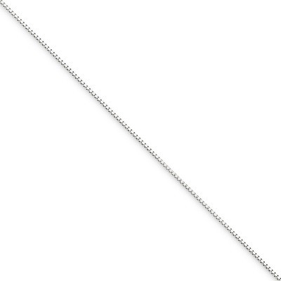 0.5mm Box Chain 16 Inch 10k White Gold 10KWB040-16, MPN: 10KWB040-16, 886774539928