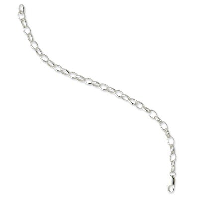 24 Inch 5mm Fancy Rolo Chain Sterling Silver QFC88-24, MPN: QFC88-24, 883957944494