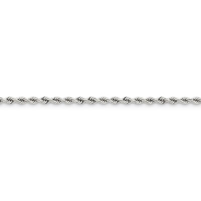 3.25mm Handmade Rope Chain 20 Inch 14k White Gold W023S-20, MPN: W023S-20, 886774397306