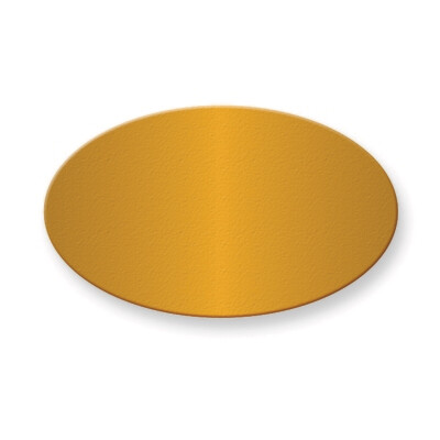 1 1/8 x 1 7/8 Oval Polished Brass Plates-Sets of 6  GM3720, MPN: GM3720,