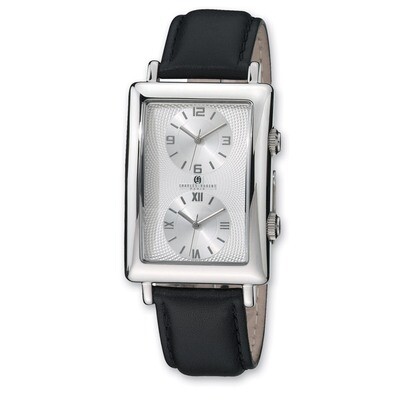 Charles Hubert Dual Time Silver-tone 33x53mm Dial Watch Men&#39;s XWA3228, MPN: XWA3228, 811233017648
