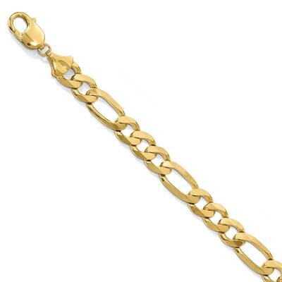 Leslie&#39;s 8 Inch 10mm Flat Figaro Chain 14k Gold HB-1299-8, MPN: 1299-8, 191101147722