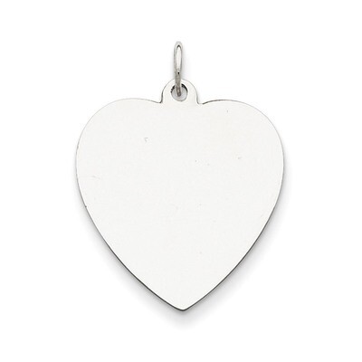 Heart Disc Charm Engravable Sterling Silver QM393/27, MPN: QM393/27, 883957584560