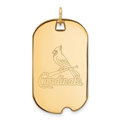 Saint Louis Cardinals Large Dog Tag 14k Yellow Gold 4Y026CRD, MPN: 4Y026CRD, 886774877839