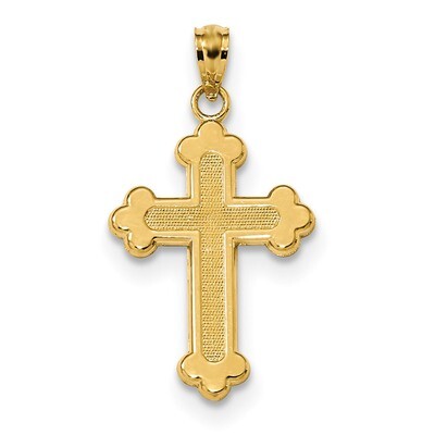 Budded Cross Pendant 14k Satin &amp; Polished K6247, MPN: K6247, 886774081908