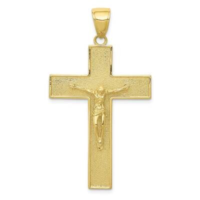 Textured Crucifix Latin Cross Pendant 10k Gold 10C4353, MPN: 10C4353,
