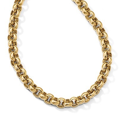 Leslie&#39;s Rolo Link Necklace 18 Inch 14k Gold Polished HB-LF839-18, MPN: LF839-18, 191101794094