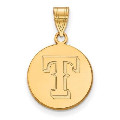 Texas Rangers Medium Disc Pendant Gold-plated Silver GP015RAN, MPN: GP015RAN, 886774918686