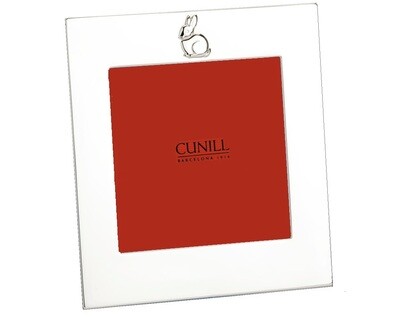 Cunill America Mahog. Bunny Square 4 x 4 Inch Picture Frame - Sterling Silver, MPN: 238058S